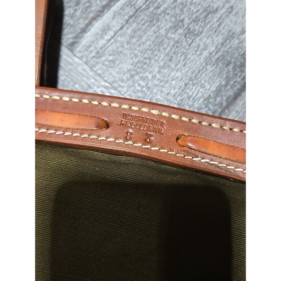 Vintage Swiss Army Military‎ Bag Bread Messenger Canvas Leather Military PICK* - Picture 11 of 11